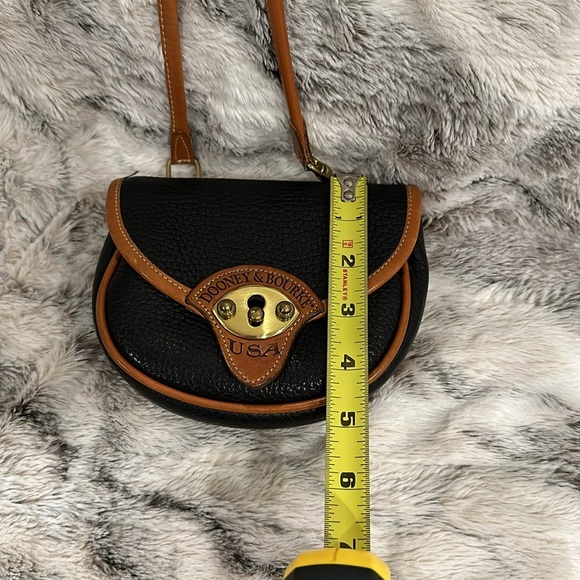 Vintage Dooney & Bourke Cavalry All Weather Leather Mini Crossbody Belt Bag - Picture 9 of 10